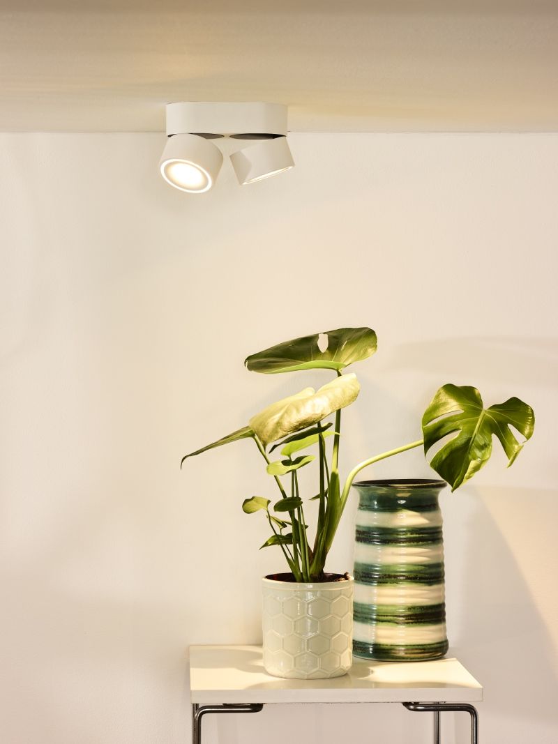 Lucide YUMIKO - Stropné bodové svietidlo - Ø 7,8 cm - LED Rozm. - 2x8W 2700K - Biela